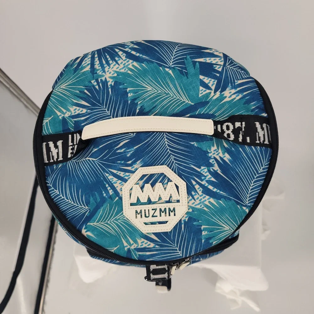 MUZMM Limited Edition Convertible Backpack Duffel Bag Tropical Palm Leaf Pattern